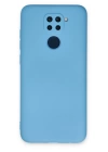BFS  Xiaomi Redmi Note 9 Kılıf Nano içi Kadife Silikon - Mavi