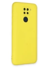 BFS  Xiaomi Redmi Note 9 Kılıf Nano içi Kadife Silikon - Sarı