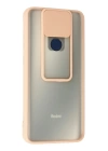 BFS  Xiaomi Redmi Note 9 Kılıf Palm Buzlu Kamera Sürgülü Silikon - Pembe