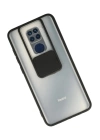 BFS  Xiaomi Redmi Note 9 Kılıf Palm Buzlu Kamera Sürgülü Silikon - Siyah