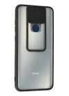 BFS  Xiaomi Redmi Note 9 Kılıf Palm Buzlu Kamera Sürgülü Silikon - Siyah
