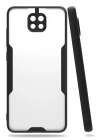 BFS  Xiaomi Redmi Note 9 Kılıf Platin Silikon - Siyah