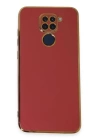 BFS  Xiaomi Redmi Note 9 Kılıf Volet Silikon - Kırmızı