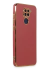 BFS  Xiaomi Redmi Note 9 Kılıf Volet Silikon - Kırmızı