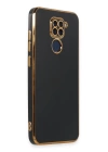 BFS  Xiaomi Redmi Note 9 Kılıf Volet Silikon - Siyah