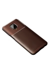 BFS  Xiaomi Redmi Note 9 Pro Kılıf Auto Focus Karbon Kapak - Kahverengi