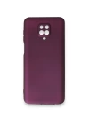BFS  Xiaomi Redmi Note 9 Pro Kılıf First Silikon - Mürdüm