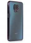BFS Xiaomi Redmi Note 9 Pro Kılıf Lensli Silikon - Mor