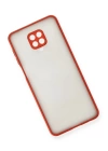 BFS  Xiaomi Redmi Note 9 Pro Kılıf Montreal Silikon Kapak - Kırmızı