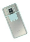 BFS  Xiaomi Redmi Note 9 Pro Kılıf Palm Buzlu Kamera Sürgülü Silikon - Turkuaz