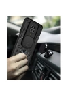 BFS  Xiaomi Redmi Note 9 Pro Kılıf Pars Lens Yüzüklü Silikon - Siyah