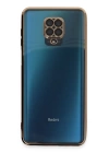 BFS  Xiaomi Redmi Note 9 Pro Kılıf Razer Lensli Silikon - Gold