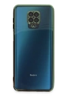 BFS  Xiaomi Redmi Note 9 Pro Kılıf Razer Lensli Silikon - Yeşil