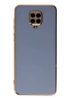 BFS  Xiaomi Redmi Note 9 Pro Kılıf Volet Silikon - Mavi