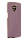 BFS  Xiaomi Redmi Note 9 Pro Kılıf Volet Silikon - Mor