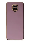 BFS  Xiaomi Redmi Note 9 Pro Kılıf Volet Silikon - Mor