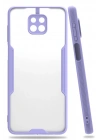 BFS  Xiaomi Redmi Note 9S Kılıf Platin Silikon - Lila