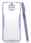 BFS  Xiaomi Redmi Note 9S Kılıf Platin Silikon - Lila