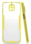 BFS  Xiaomi Redmi Note 9S Kılıf Platin Silikon - Sarı