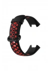BFS  Xiaomi Redmi Watch 2 Spor Delikli Kordon - Siyah-Kırmızı