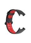 BFS  Xiaomi Redmi Watch 2 Spor Delikli Kordon - Siyah-Kırmızı