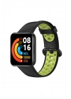 BFS  Xiaomi Redmi Watch 2 Spor Delikli Kordon - Siyah-Yeşil