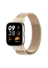 BFS  Xiaomi Redmi Watch 3 Metal Mıknatıslı Kordon - Metalik Gold