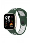 BFS  Xiaomi Redmi Watch 3 Spor Delikli Kordon - Haki Yeşil-Beyaz