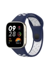 BFS  Xiaomi Redmi Watch 3 Spor Delikli Kordon - Lacivert-Beyaz