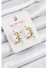 BFS Xuping Çit Halka Model Gold Renk Kadın Küpe
