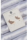 BFS Xuping Rose Renk Zirkon Taşlı Ay ve Güneş Tasarımlı Küpe