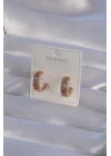 BFS XUPİNG Rose Renk Zirkon Taşlı İşlemeli Halka Küpe