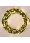 BFS  Yapraklı Dekorlu3 Metre Peri Led Pilli Işık Yılbaşı Aydınlatma