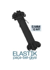 BFS Yassı Bel Paça Giysi Lastiği 10 Mt 5 mm SİYAH