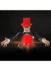BFS   YetişkinlerİçinKırmızıRenkRingmasterSihirbazŞapkasıFötrŞapka15cm