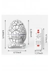 BFS Yumurta Şeklinde Su Dalgalı Bluetooth Speaker Lamba Renkli Şarjlı