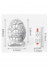 BFS Yumurta Şeklinde Su Dalgalı Bluetooth Speaker Lamba Renkli Şarjlı
