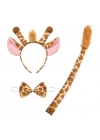 BFS Zürafa Kosümü Aksesuar Seti 3 lü - Taç Papyon Kuyruk