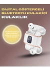 Bluetooth 5.3 Kulaklık – 4 Adet, Çift Kulaklıklı, Dijital Göstergeli, ANC + ENC
