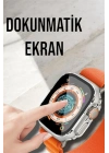 Bluetooth Bağlantılı 49MM Dokunmatik Akıllı Saat Sağlık ve Spor Takip Özellikli