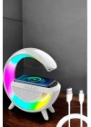 Bluetooth Hoparlör 15W Kablosuz Hızlı Şarj LED Gece Lambası