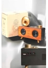 Bluetooth Hoparlör Ahşap Klasik Retro Gramofon Bluetooth Müzik Kutusu