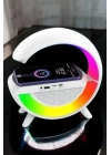 Bluetooth Hoparlör Dijital Göstergeli Wireless Şarj RGB Işıklı