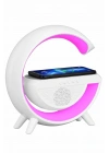 Bluetooth Hoparlör G Şekli Atmosfer Akıllı Rgb Lamba Wireless Kablosuz Şarj