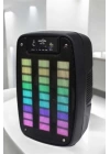 Bluetooth Hoparlör RGB Işıklı USB SD Kart Girişli Taşınabilir