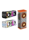 Bluetooth Hoparlör Şeffaf Mecha RGB Işıklı Çift Hoparlör 5.0 Bluetooth