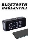 Bluetooth Hoparlör Speaker Saat Göstergeli Uzun Pil Ömrü Taşınabilir