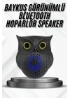 Bluetooth Hoparlör TWS Kablosuz RGB Işıklı Dekoratif Taşınabilir Baykuş