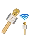 Bluetooth Hoparlör USB AUX SD Kart Kaoroke Mikrofon Uzun Pil Ömrü