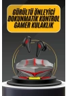 Bluetooth Kulaklık HD Ses Kaliteli Işıklı Metal Kasa Ios Android Uyumlu Mikrofonlu